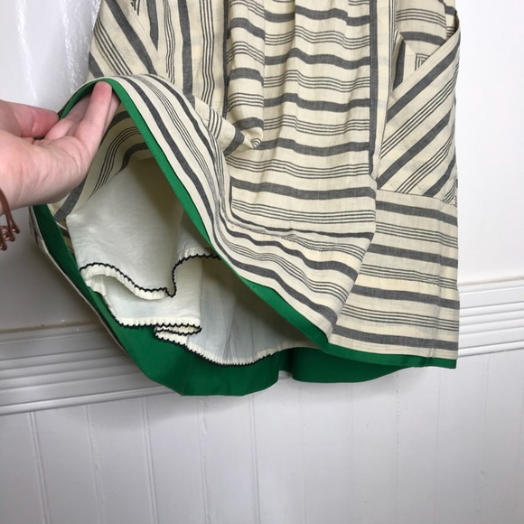 Maeve Anthro Changing Stripes Dress Linen Pockets - Picture 7 of 11